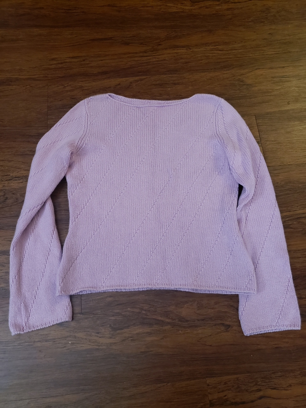 Lavendar 100% Cashmere Boat Neck Sweater
